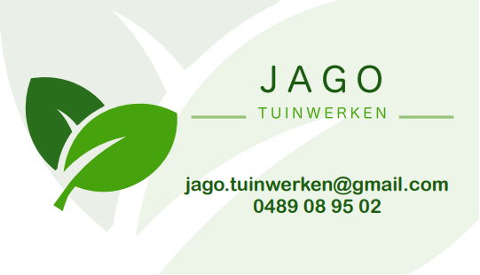 JAGO Tuinwerken omslagfoto